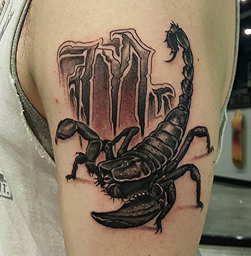 Tatuaggio di uno scorpione. Cosa significa, schizzo su spalla, braccio, collo, petto