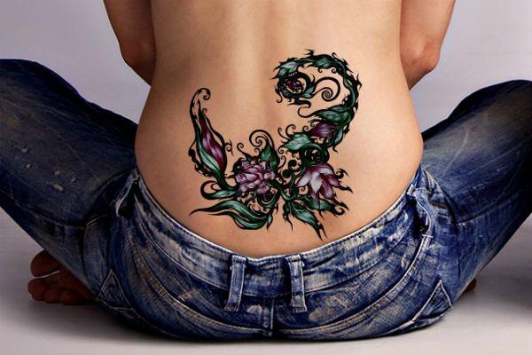 Škorpión tetovanie fotografie