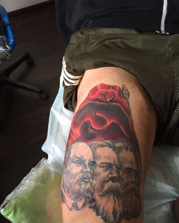 Tatuagem de personalidades soviéticas