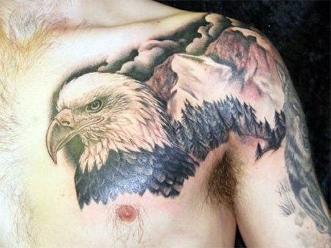 Tatuagem da águia da montanha
