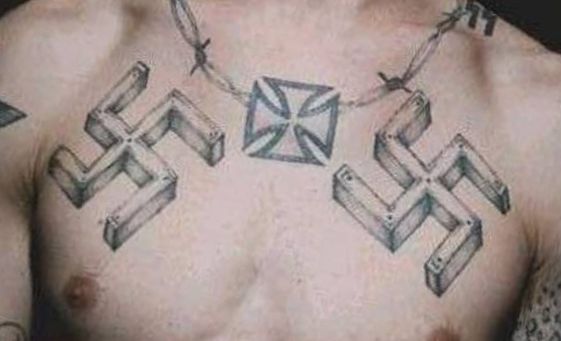 Swastika-tatovering