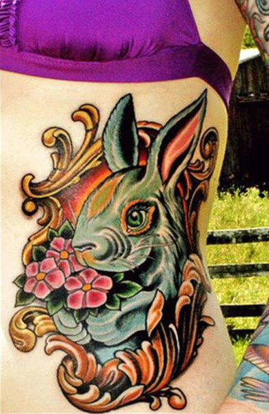 ウサギの刺青
