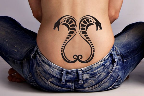 蛇のタトゥー写真