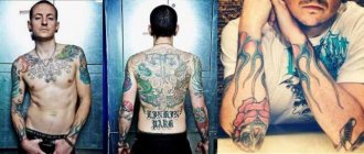 Tatuaggi di Chester Bennington