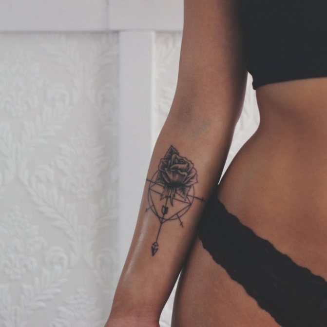 Tatuoinnit tytöille käsivarteen ja niiden merkitys. Valokuvat, mallit, kauniit, pienet, merkinnät