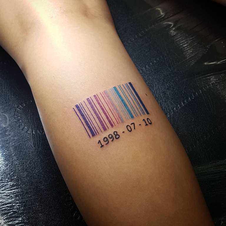 tatuaggi con codice a barre