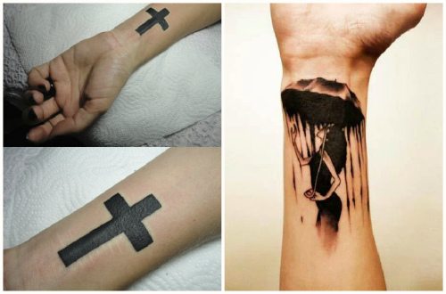 čierne tetovania