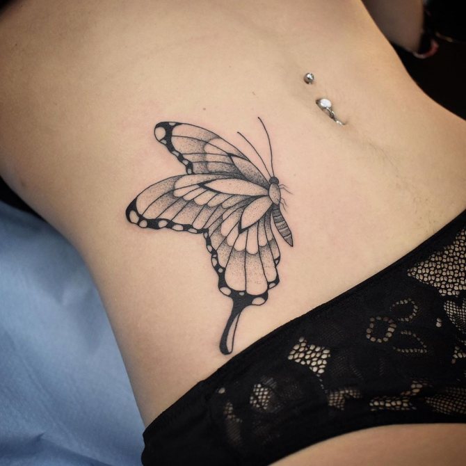 τατουάζ πεταλούδα φωτογραφία 21