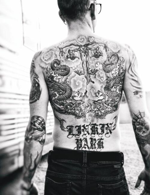 Linkin Park τραγουδιστής τατουάζ