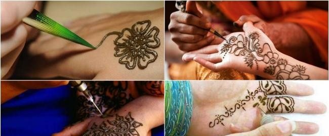 Tatuaje temporare. Cum se face acasă: gel pen, henna, vopsea, autocolante, colorate și alb-negru, creion de ochi, marker, șablon