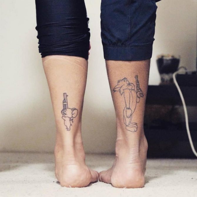Τομ και Τζέρι - το πιο cool τατουάζ για ζευγάρια