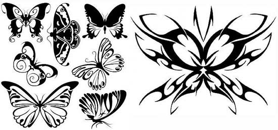 Stencil a farfalla