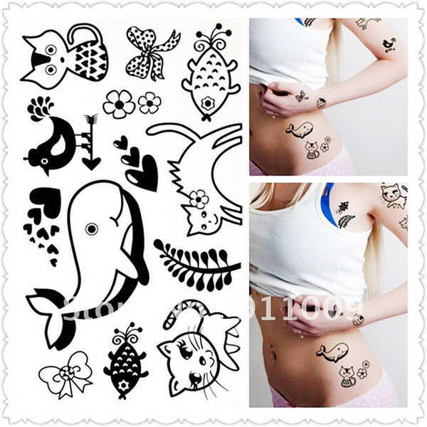 Stencils til midlertidige tatoveringer