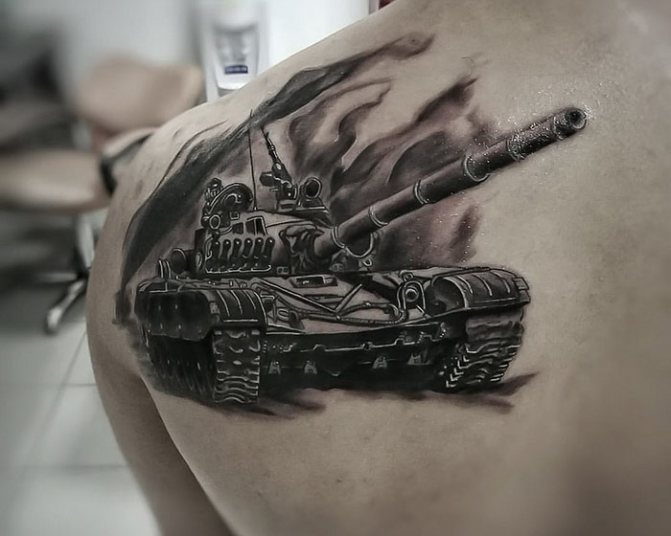 Militaire tatoeage variaties