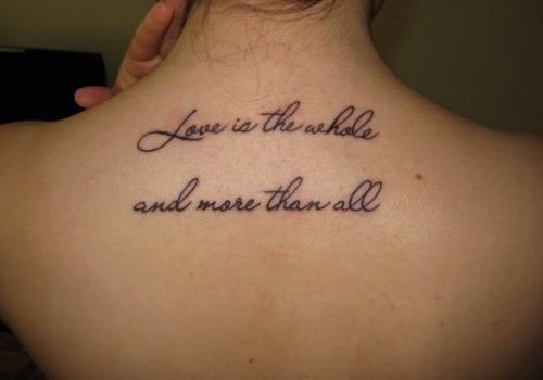 Heb vertrouwen in jezelf tattoo in het Engels. Beste tatoeage-inscripties in het Engels met vertalingen