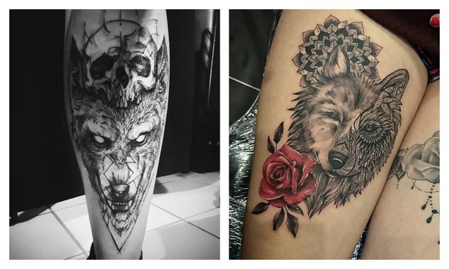 Значението на татуировката на вълк в зоната
