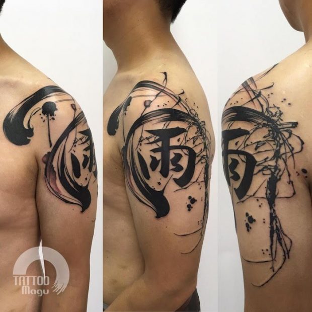 Japanse karakters tattoo