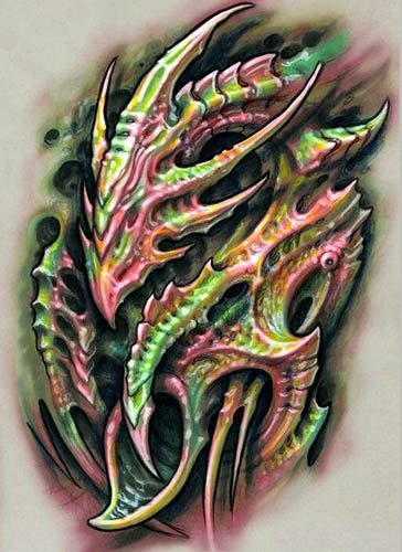 dragão japonês. Esboços de tatuagem simples a cores, fotografia, significado