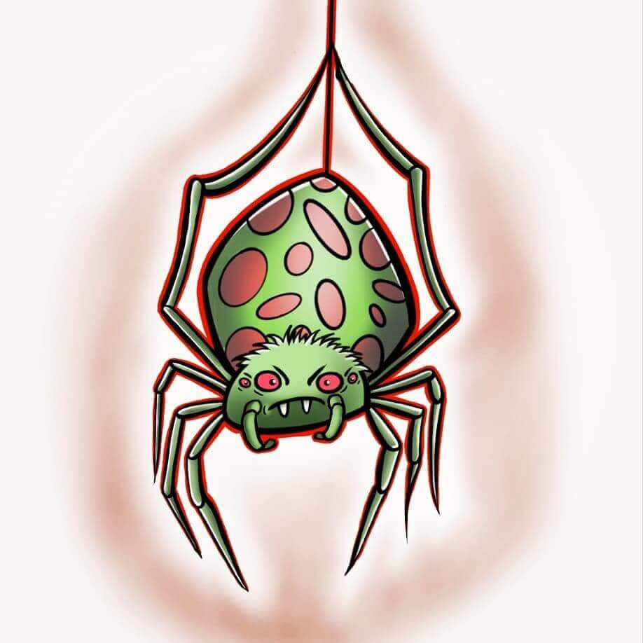 Grøn edderkop
