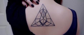 tatuaj sensul geometrie