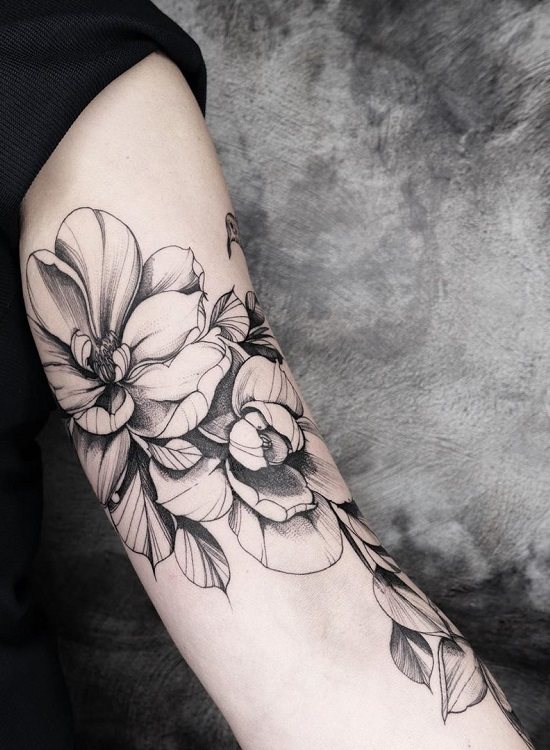 Tatuaj sensul de magnolie