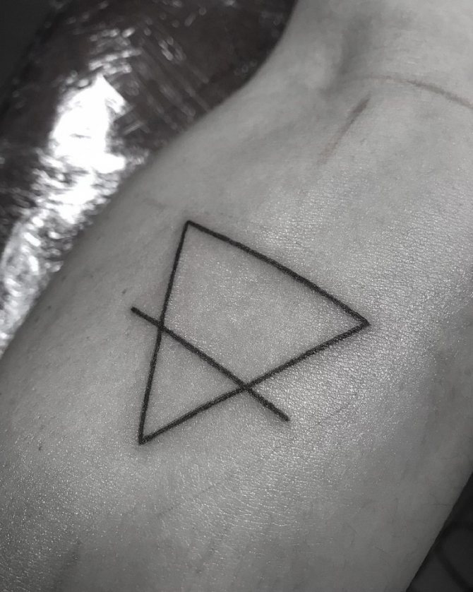 τατουάζ που σημαίνει τρίγωνο