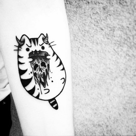 Signification du tatouage de chat pour filles et hommes, chats égyptiens, sphinx, tête de chat, noir, ailes, pattes