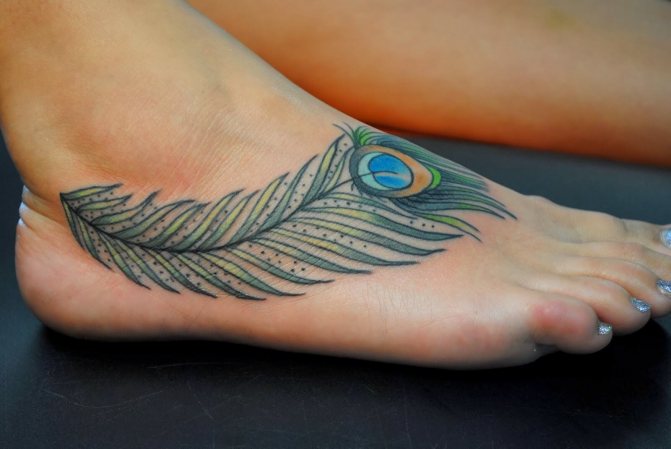 Tatuiruotės reikšmė plunksna